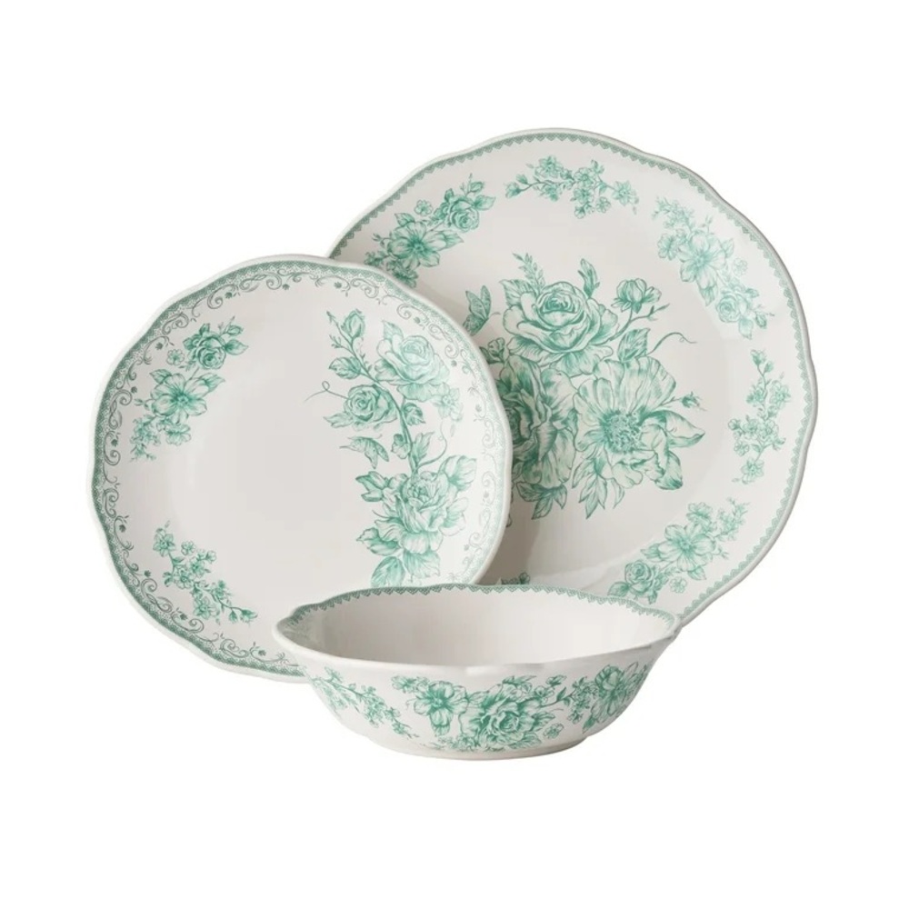 🌸 New The Pioneer Woman 12-Piece Dinnerware Set - Picture 8 of 9